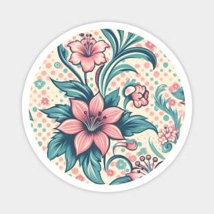 Pink Flowers Magnet